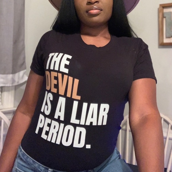 Black/Tan SLOGAN Tee!! - Picture 2 of 2